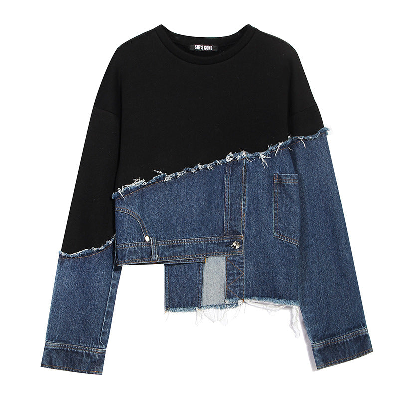 DENIM SPLIT JUMPER