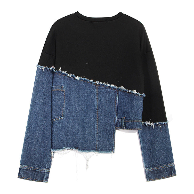 DENIM SPLIT JUMPER