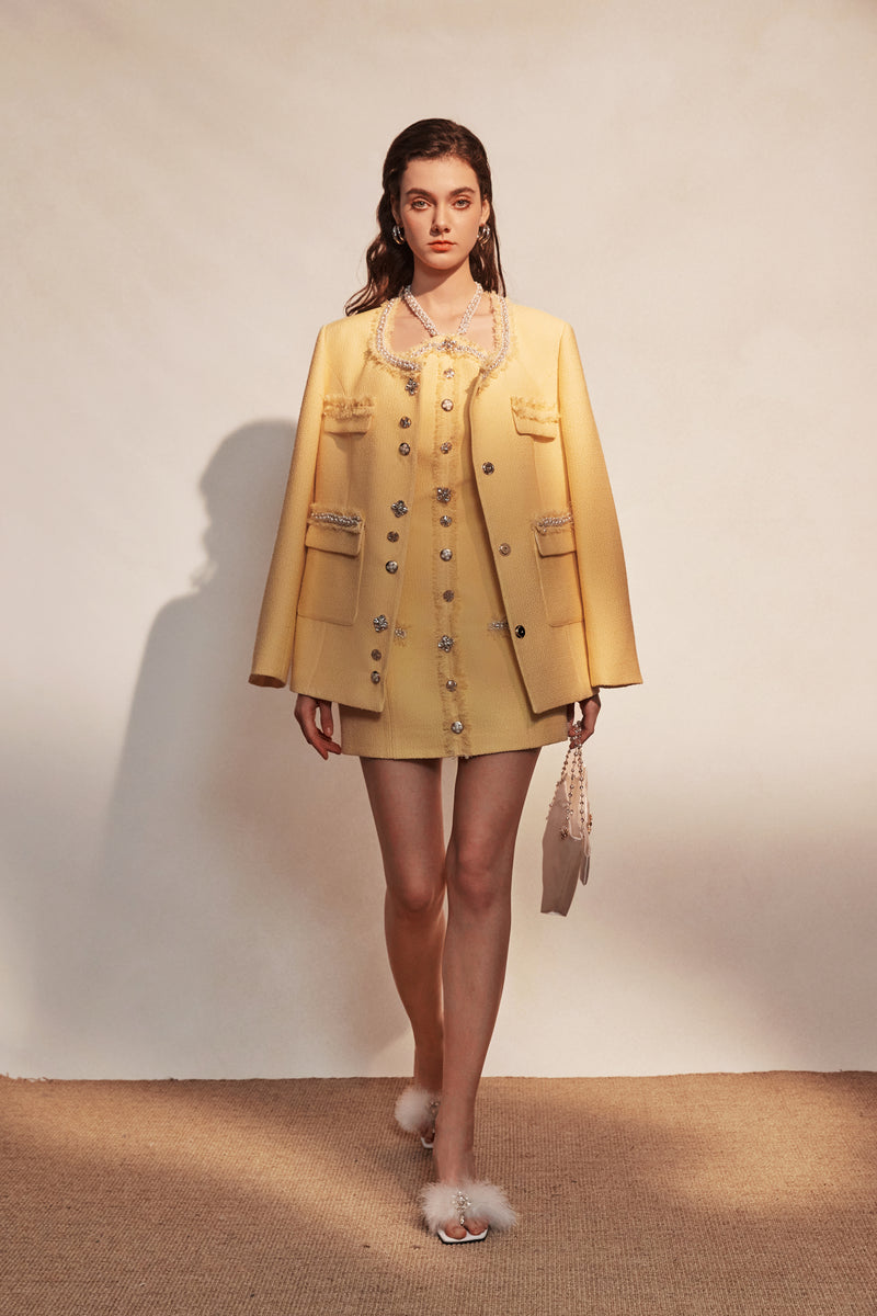 Yellow Tweed Jacket