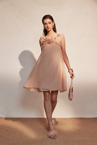 Pink Chiffon Slip Dress