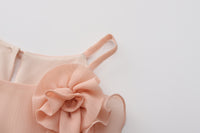 Pink Chiffon Halter Dress