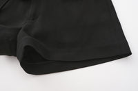 Black Tencel Shorts