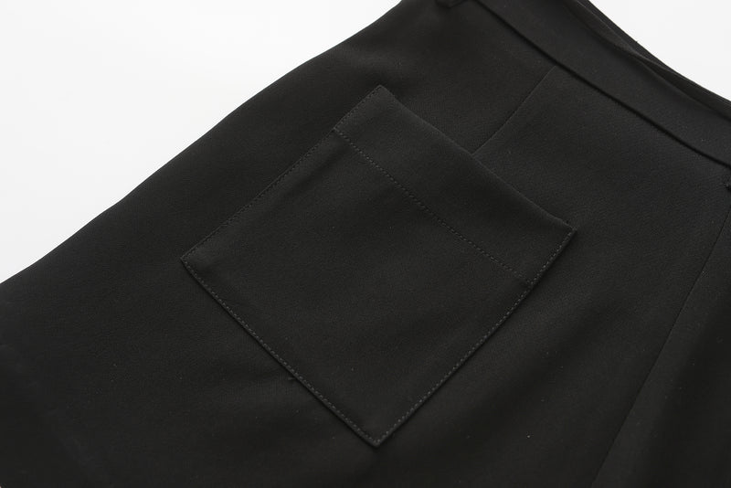 Black Tencel Shorts