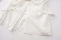 White Faux Two-piece Top