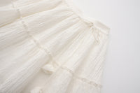 White Ramie Skirt