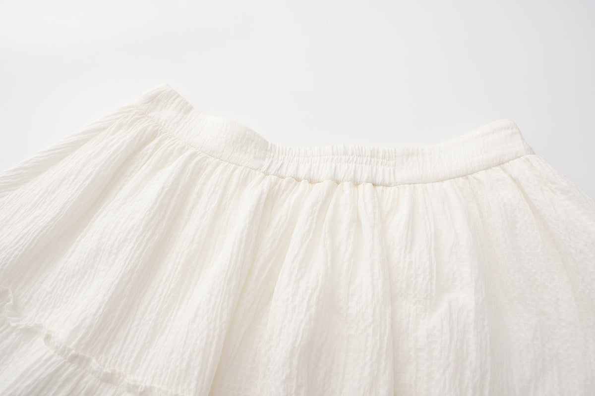 White Ramie Skirt