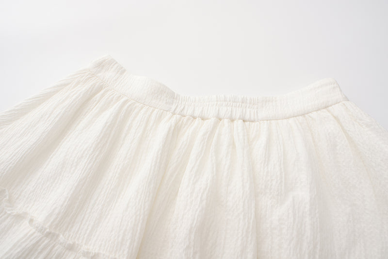 White Ramie Skirt