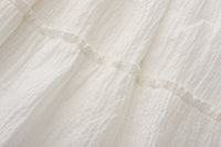 White Ramie Skirt