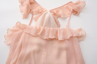 Pink Chiffon Slip Dress