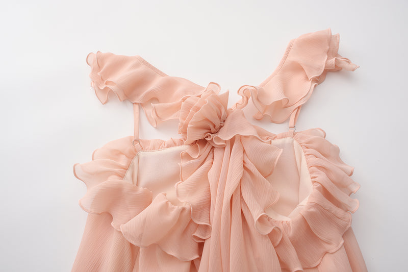 Pink Chiffon Slip Dress