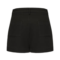 Black Tencel Shorts