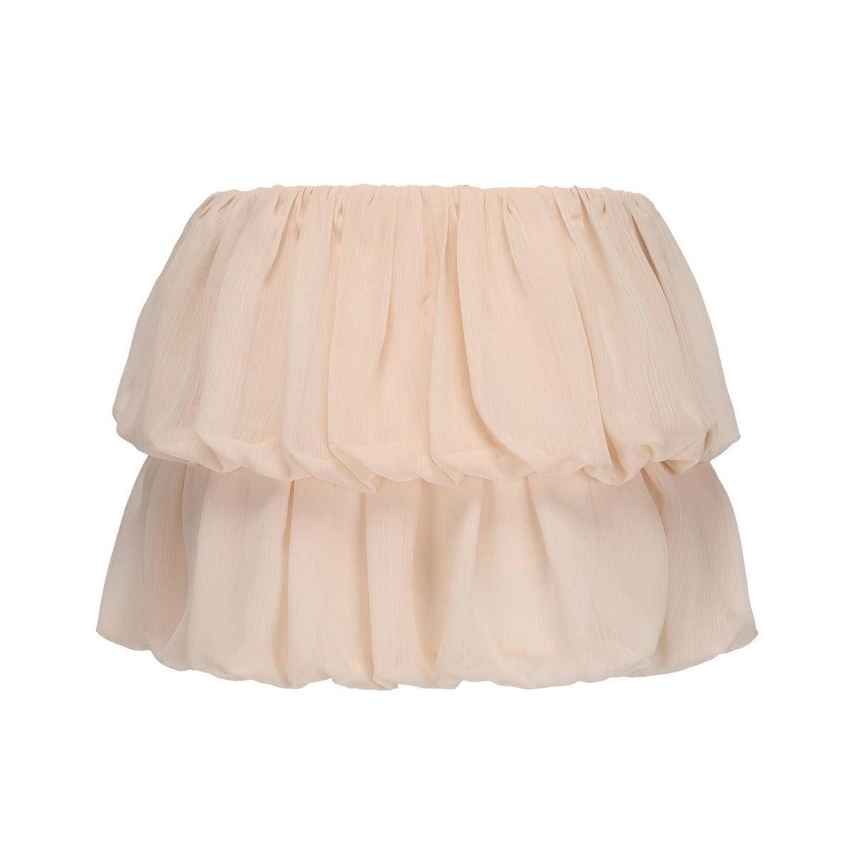 Yellow Chiffon Puff Skirt