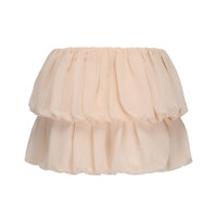 Yellow Chiffon Puff Skirt