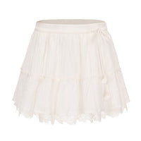 White Ramie Skirt