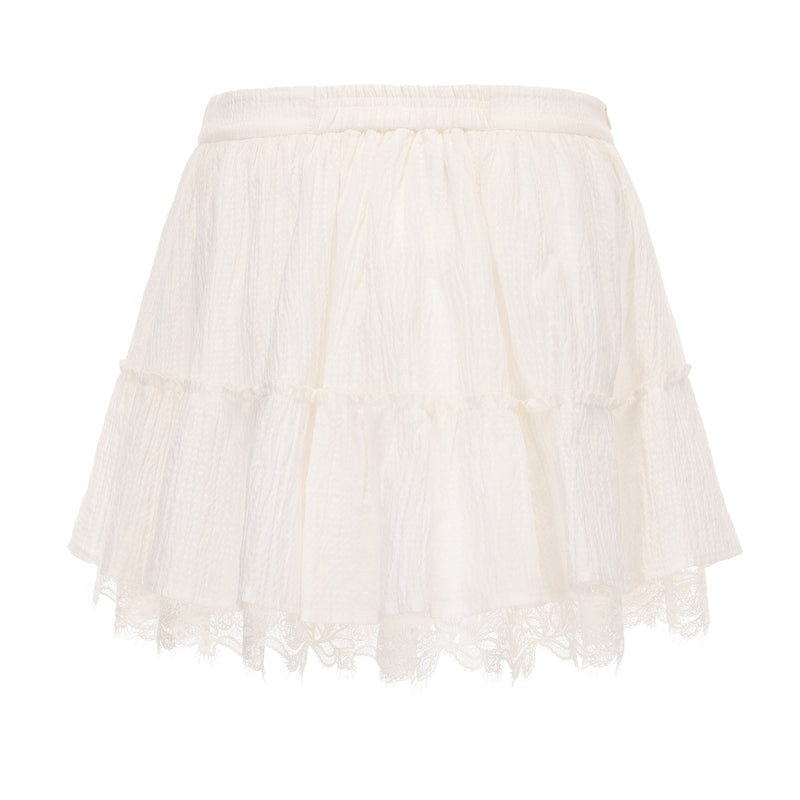 White Ramie Skirt