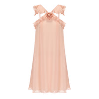 Pink Chiffon Slip Dress