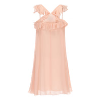 Pink Chiffon Slip Dress