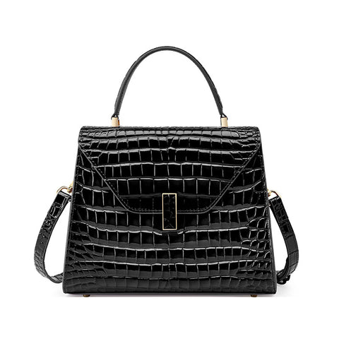 LISA CROC HANDBAG