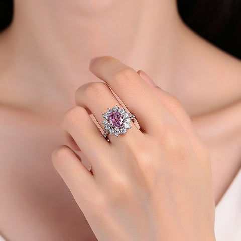 PINK OVAL RING II