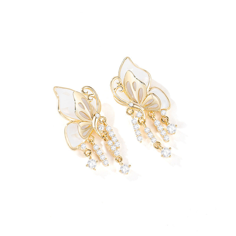 PEARLY BUTTERFLY EARRING II