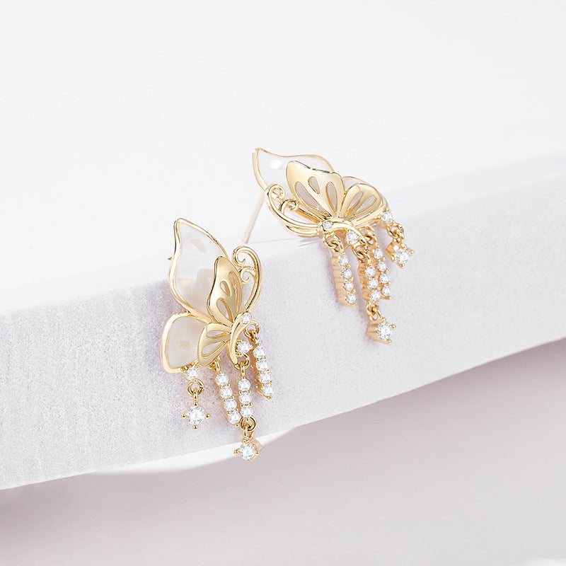 PEARLY BUTTERFLY EARRING II