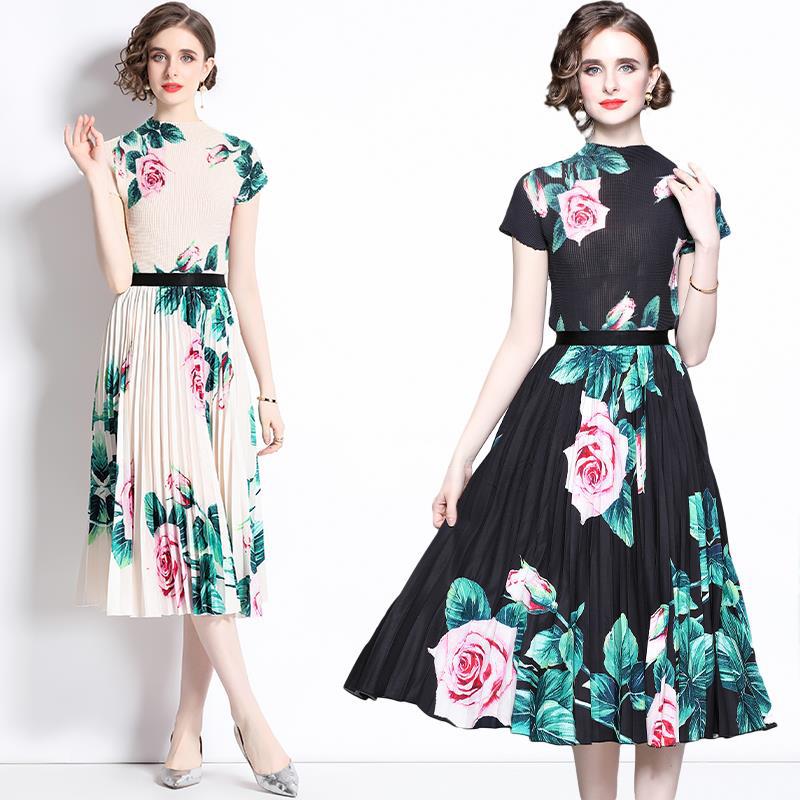 FLORA PLEATED DRESS