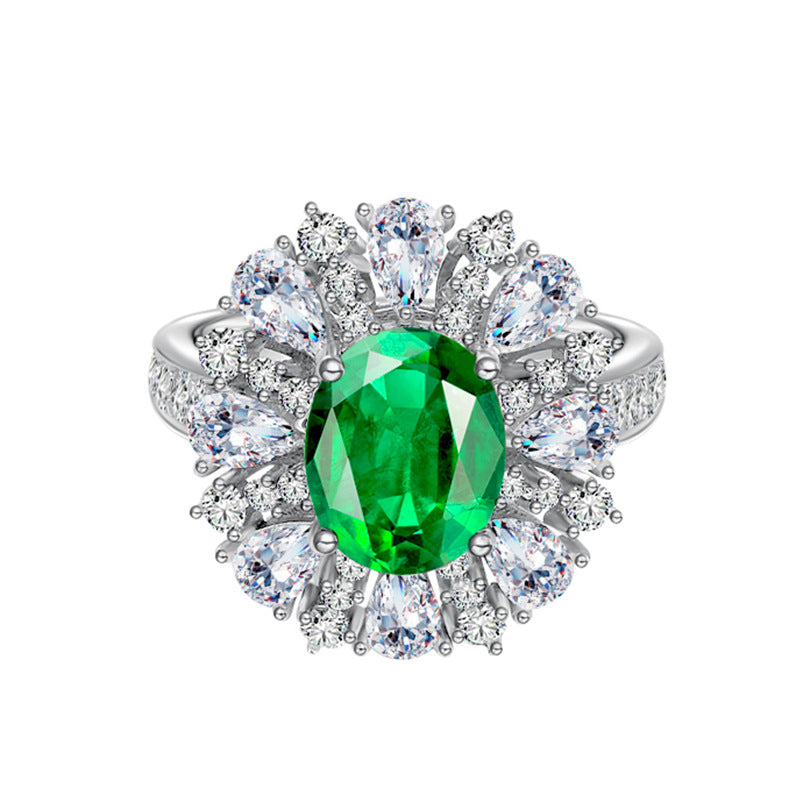 EMERALD OVAL RING