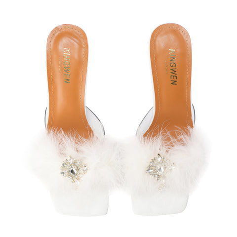 Ostrich Hair Heels