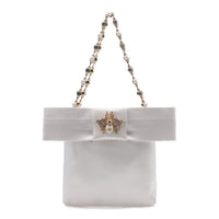 White Bowknot Handbag