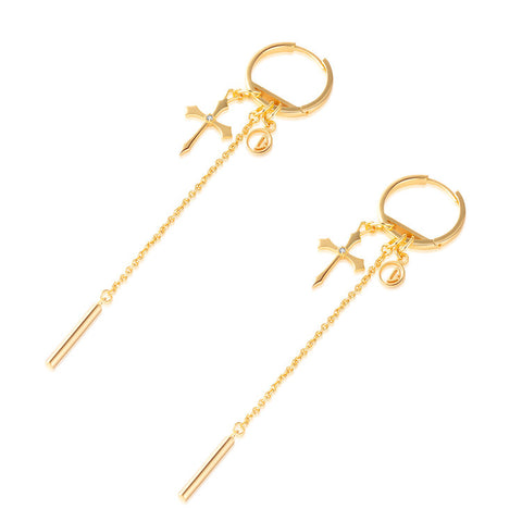 HOOP EARRING W/ DRIP - GOLD