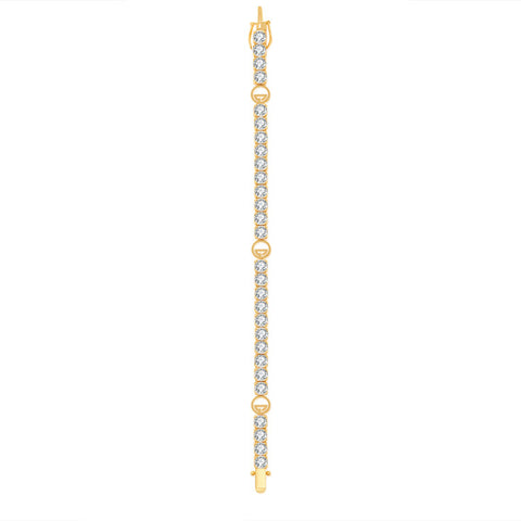 LOGO TENNIS BRACELET - GOLD