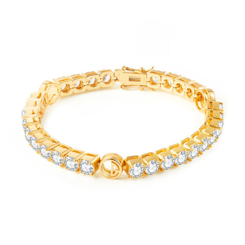 LOGO TENNIS BRACELET - GOLD