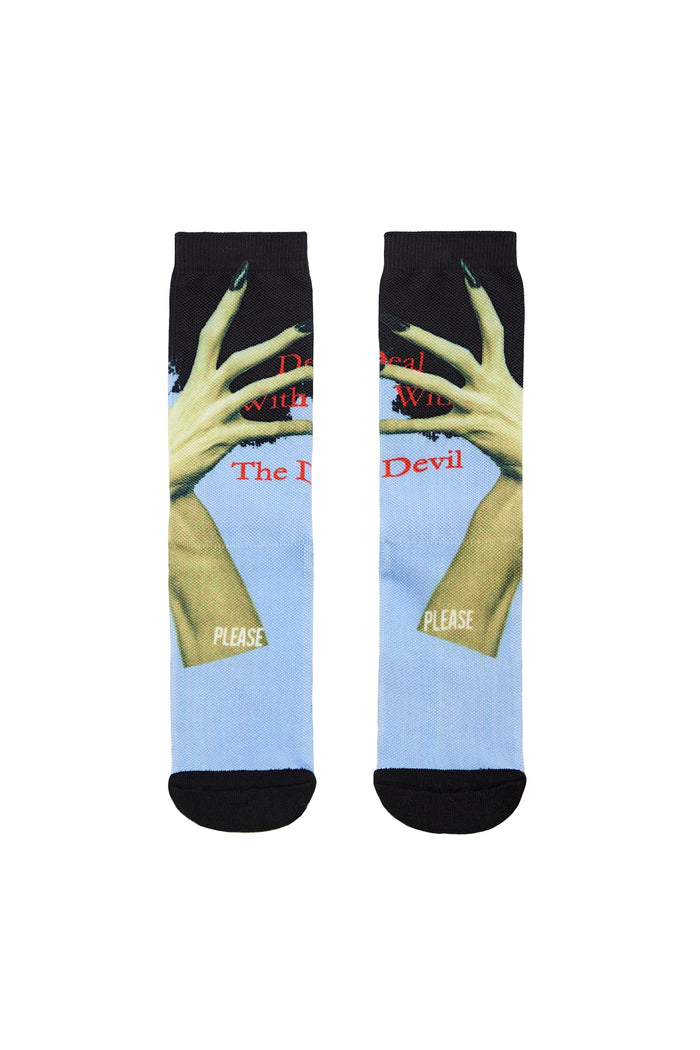 Please Printed Sports Socks