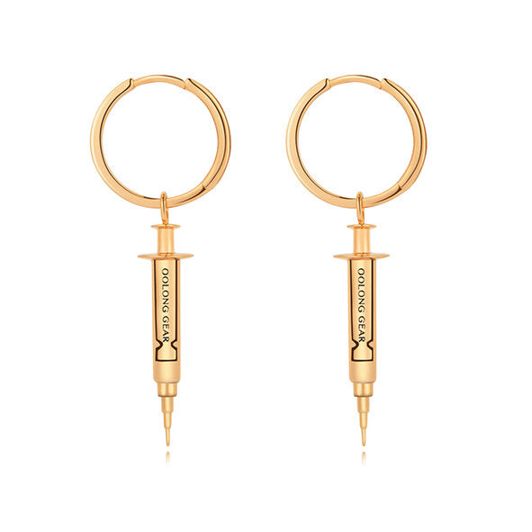 NEEDLE EARRINGS - GOLD