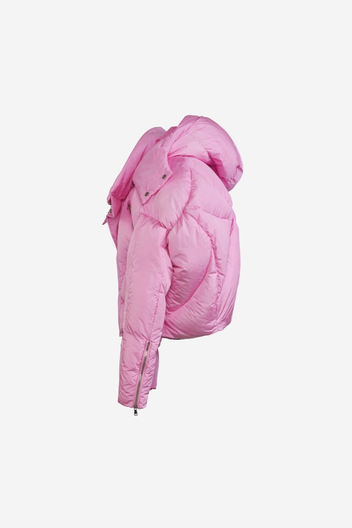 SIGNITURE PINK PUFFER JACKET