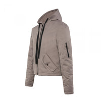 BEIGE HOODED JACKET