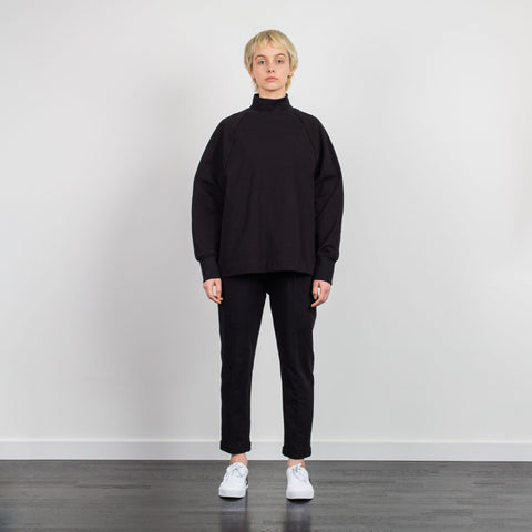 RAGLAN SLEEVE TURTLENECK BLACK