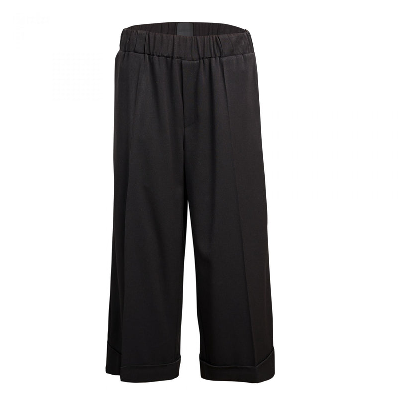 WIDE LEG ELASTIC BAND TROUSERS