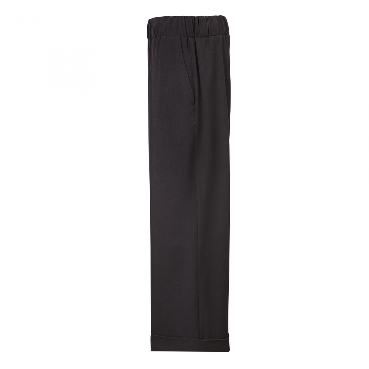 WIDE LEG ELASTIC BAND TROUSERS